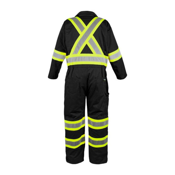 Terra Men's High Visibility Unlined Coverall 116581BK - Black