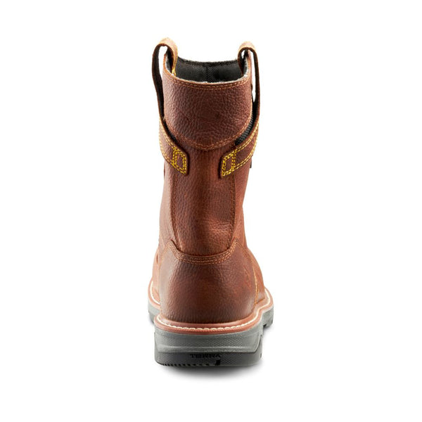 Terra Patton Waterproof Unisex 8" Alloy Toe CSA Pull-on Work Boot TR0A4TCBBRN
