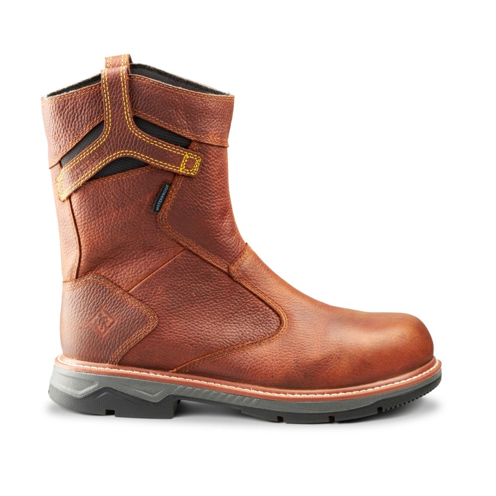 Terra Patton Waterproof Unisex 8" Alloy Toe CSA Pull-on Work Boot TR0A4TCBBRN