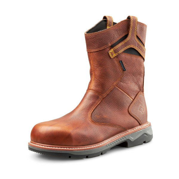 Terra Patton Waterproof Unisex 8" Alloy Toe CSA Pull-on Work Boot TR0A4TCBBRN