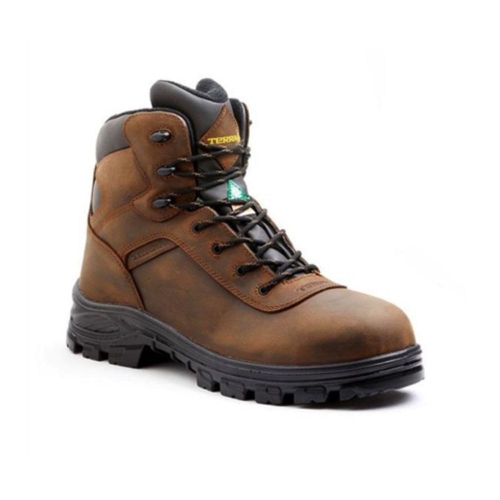 men's brown six inch CSA work boot