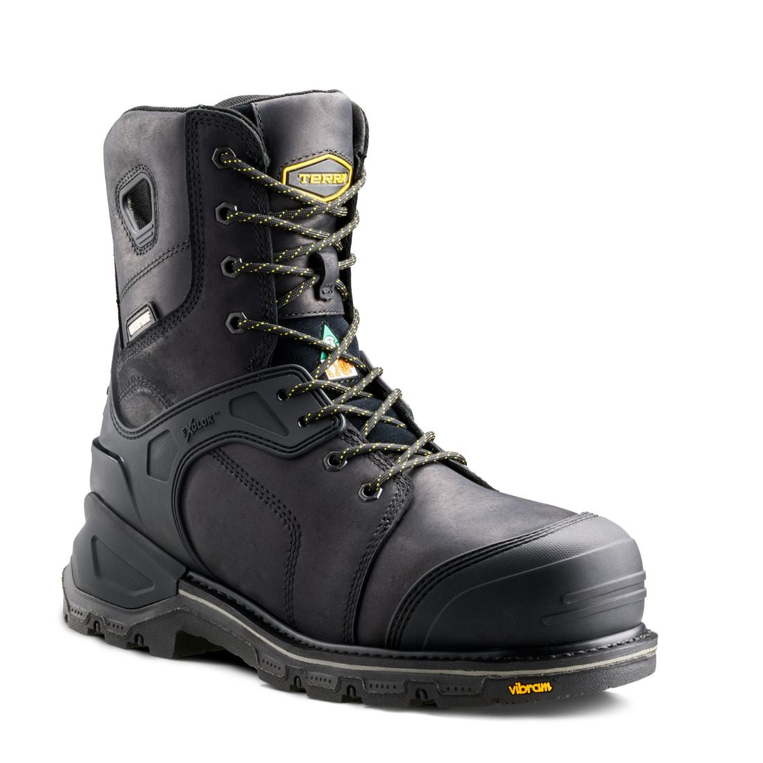 Terra Sentinel Men's 8" Composite Toe Waterproof Work Boot 1169BK - Black