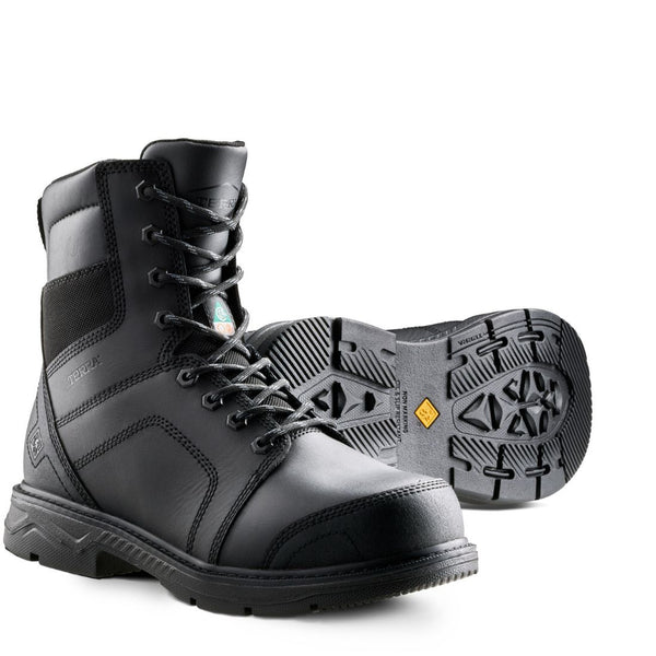 Terra Sheridan 1198BK Unisex 8" Steel Toe Work Safety CSA Boot - Black