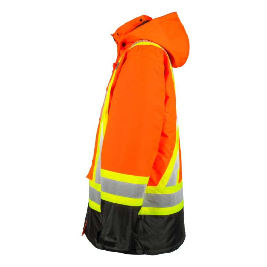Terra Hi VIS Lined Winter Safety Parka 116504 Orange Work Authority
