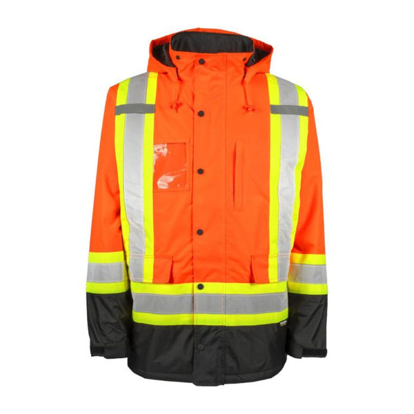 Terra Hi-VIS Lined Winter Safety Parka 116504 - Orange