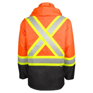 Terra Hi-Vis Rain Work Jacket 116520JOR - Orange