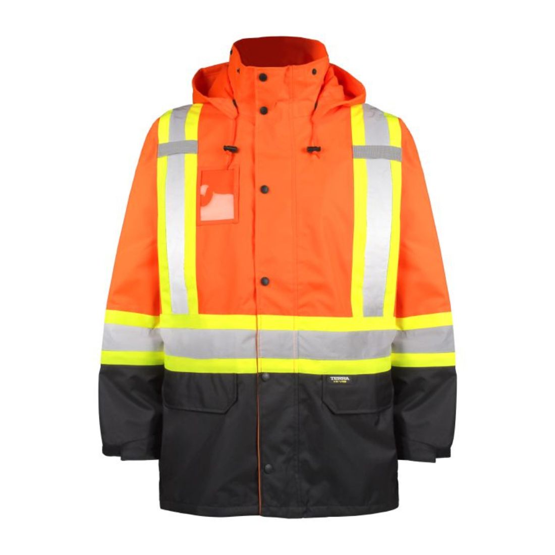 Terra Hi-Vis Rain Work Jacket 116520JOR - Orange