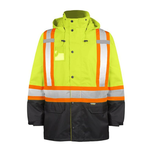 Terra Hi-Vis Rain Work Jacket 116520JYL - Yellow
