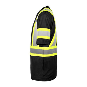 Terra Hi-Vis Short Sleeve Work T-Shirt 116524BK - Black