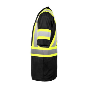 Terra Hi-Vis Short Sleeve Work T-Shirt 116524BK - Black