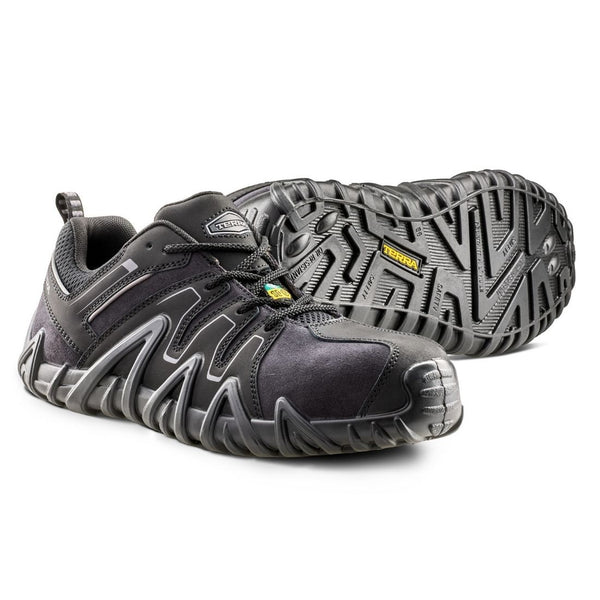 Terra Spider 3.0 Unisex Lightweight SD Composite Toe Work Shoe 1092BK - Black