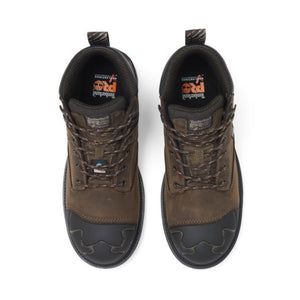 Timberland PRO Magnitude Men's 6" Waterproof Composite Toe Work Boot TB0A61UF214 - Brown