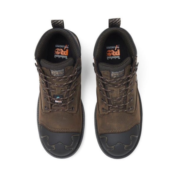 Timberland PRO Magnitude Men's 6" Waterproof Composite Toe Work Boot TB0A61UF214 - Brown