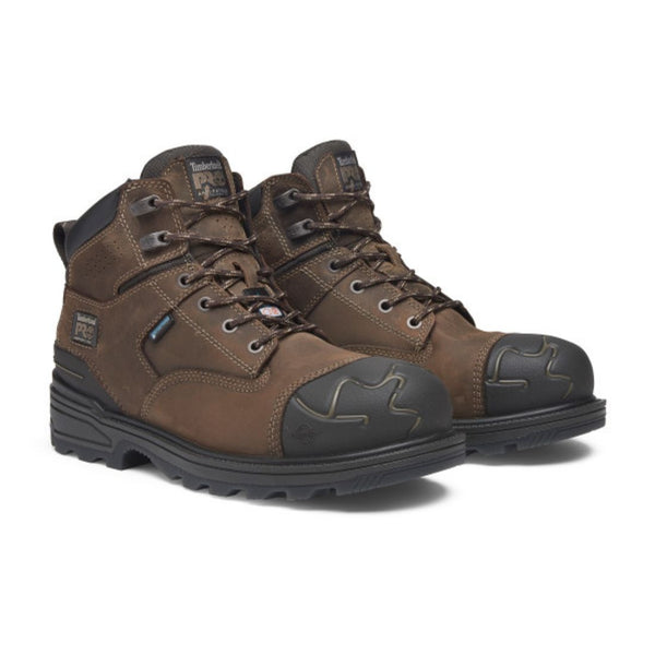 Timberland PRO Magnitude Men's 6" Waterproof Composite Toe Work Boot TB0A61UF214 - Brown