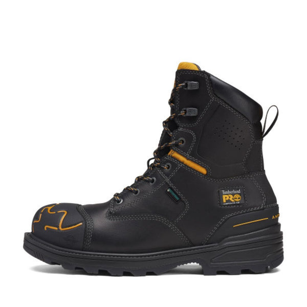 Timberland PRO Magnitude Men's 8" Waterproof Composite Toe Work Boot TB0A5M5X001 - Black