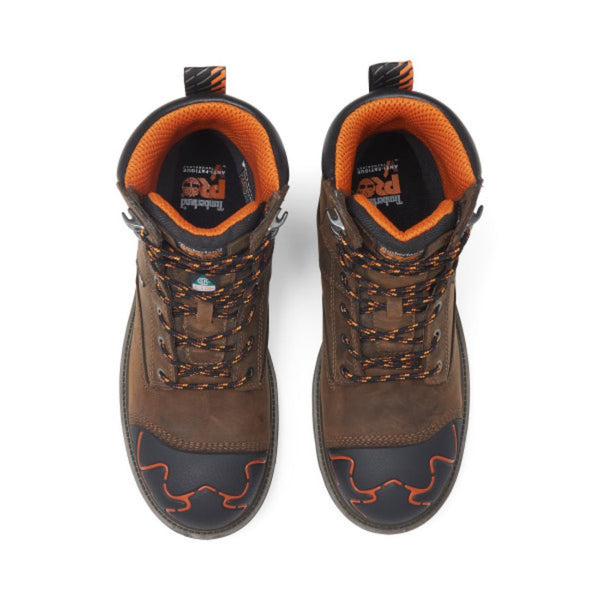 Timberland PRO Magnitude Men's 8" Waterproof Composite Toe Work Boot TB0A5M6J214 - Brown