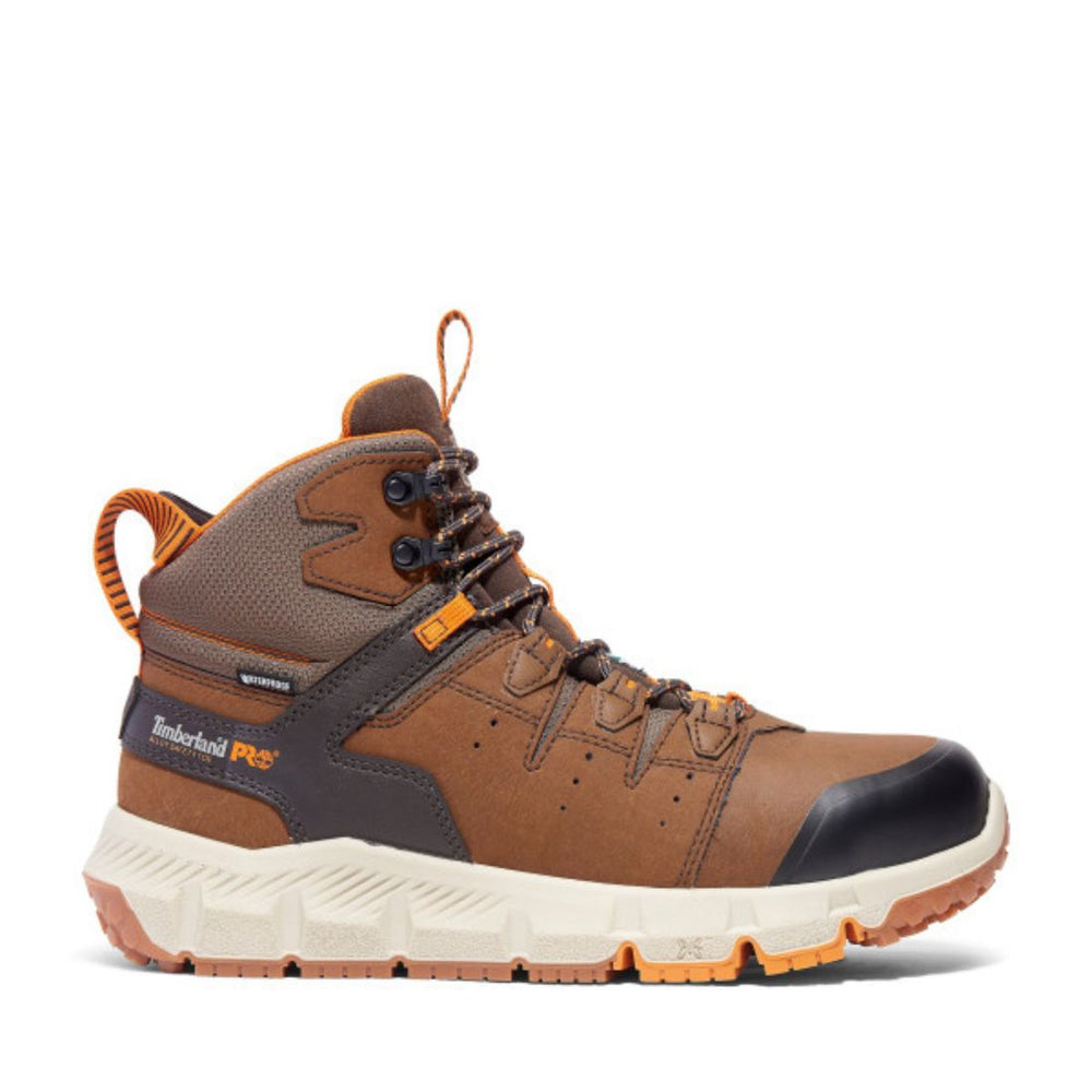 Timberland PRO Tempe Men's Waterproof 6" Alloy Toe Work Boot TB0A63XBEPB - Brown