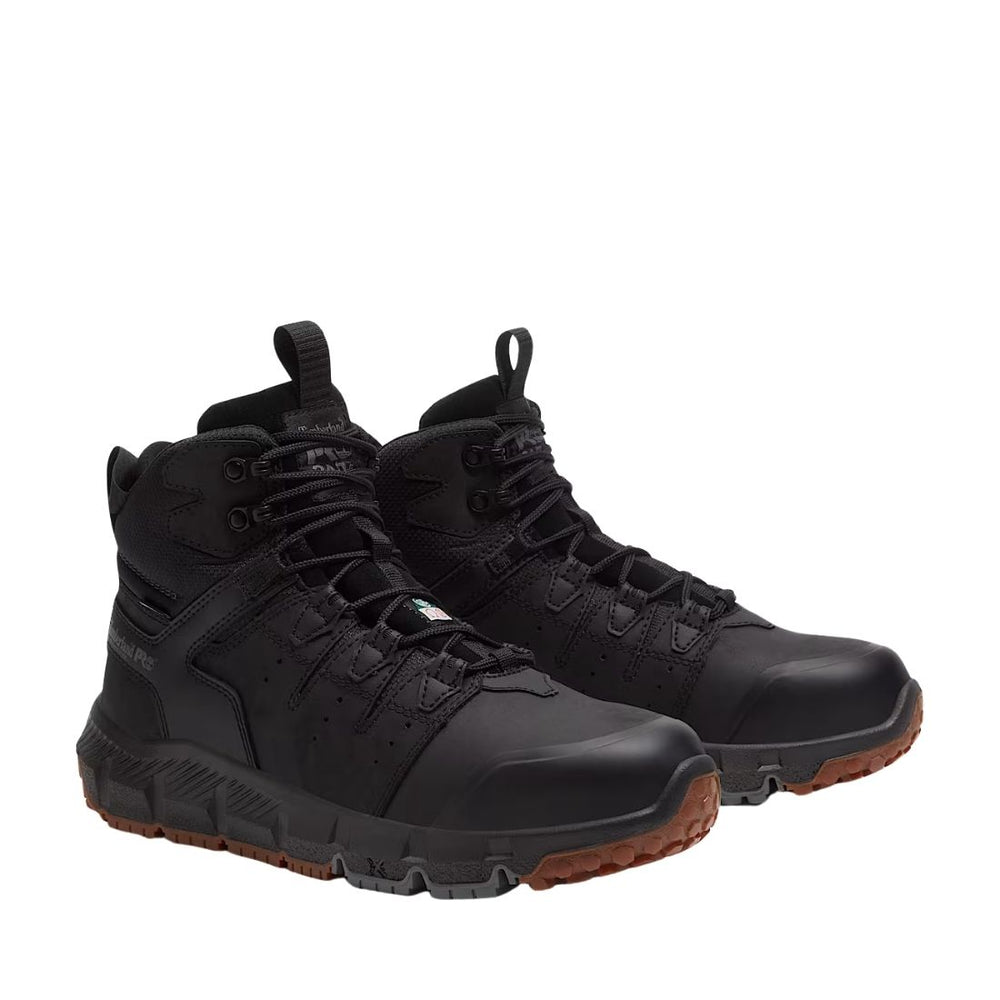 Timberland PRO Tempe Men's Waterproof 6" Alloy Toe Work Boot TB0A63XBEK5 - Black