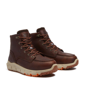 Timberland PRO Tempe Moc Toe Men's Waterproof 6" Alloy Toe Work Boot TB0A42EGEM6 - Brown