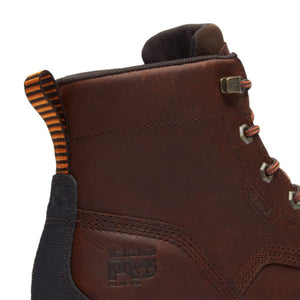 Timberland PRO Tempe Moc Toe Men's Waterproof 6" Alloy Toe Work Boot TB0A42EGEM6 - Brown