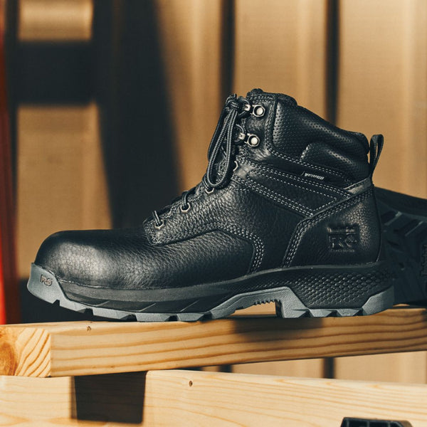 Timberland PRO Titan Men's 6" Waterproof Composite Toe Work Boot TB0A5T7K001 - Black