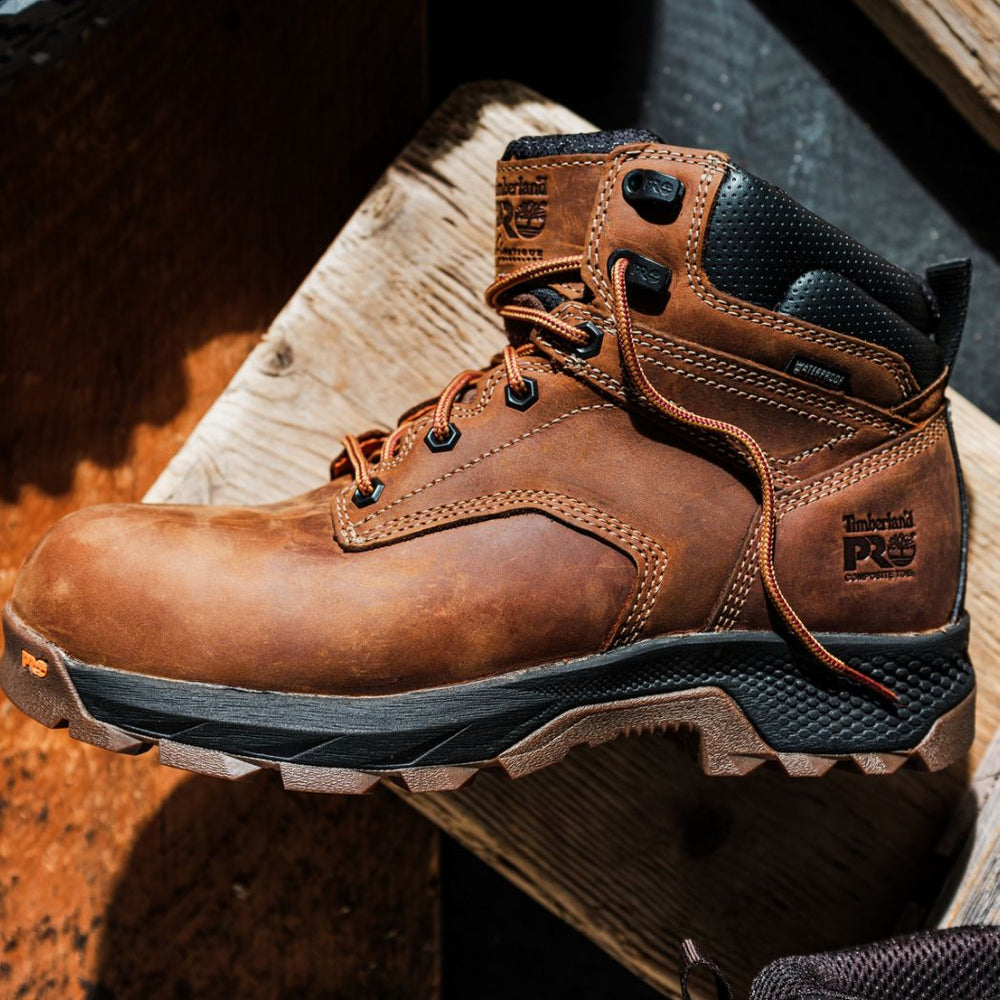 Timberland PRO Titan Men's 6" Waterproof Composite Toe Work Boot TB0A5T87214 - Brown