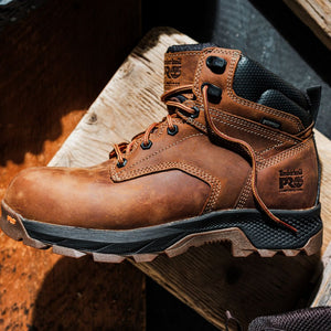 Timberland PRO Titan Men's 6" Waterproof Composite Toe Work Boot TB0A5T87214 - Brown