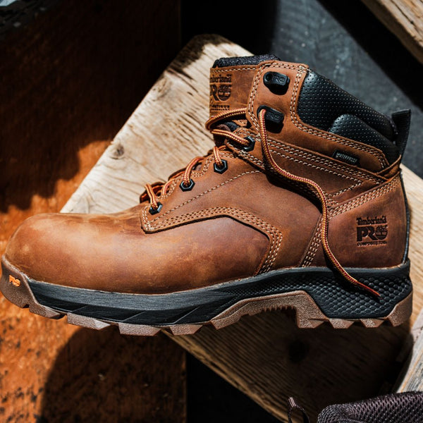 Timberland PRO Titan Men's 6" Waterproof Composite Toe Work Boot TB0A5T87214 - Brown