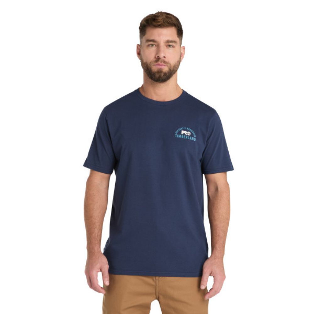 Timberland PRO® Men's Short-Sleeve Authentic Graphic Work T-Shirt - Navy