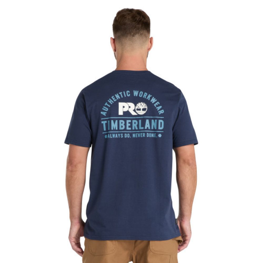 Timberland PRO® Men's Short-Sleeve Authentic Graphic Work T-Shirt - Navy