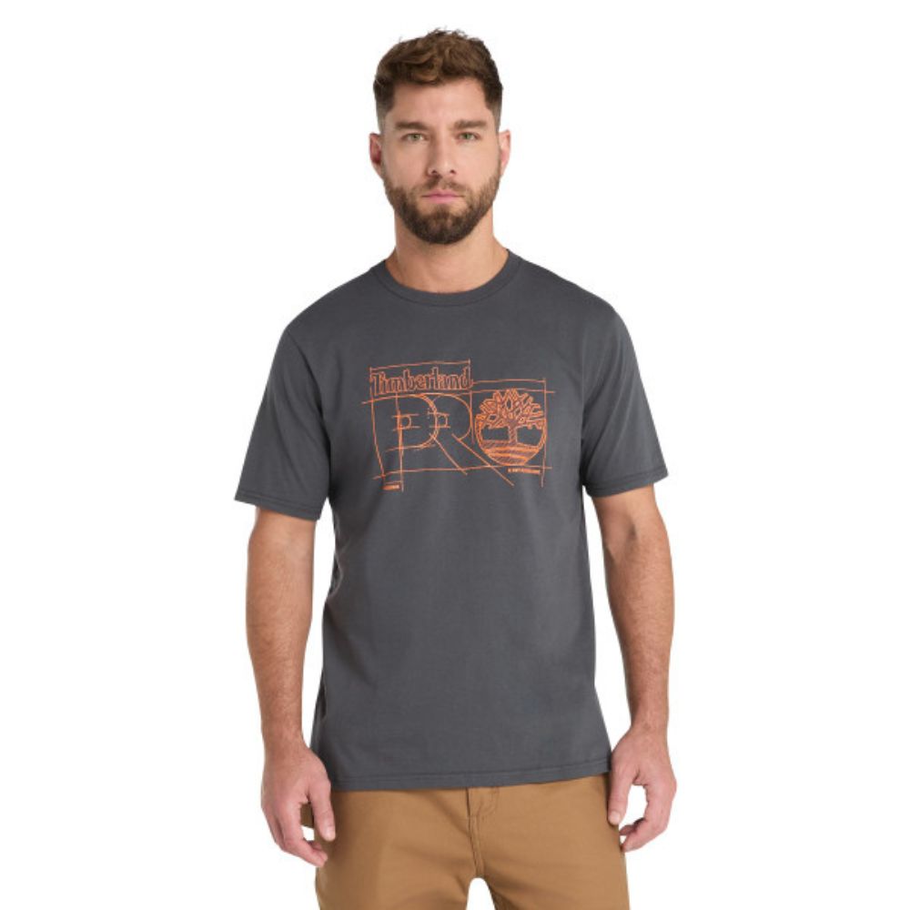 Timberland PRO® Men's Short-Sleeve Innovation Pro Blueprint Work T-Shirt - Asphalt