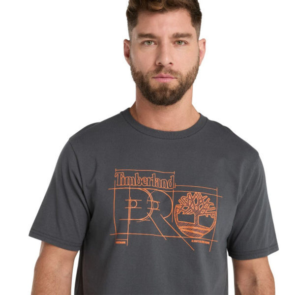 Timberland PRO® Men's Short-Sleeve Innovation Pro Blueprint Work T-Shirt - Asphalt
