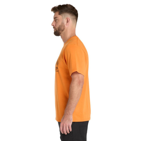 Timberland PRO® Men's Short-Sleeve Innovation Pro Blueprint Work T-Shirt - Orange