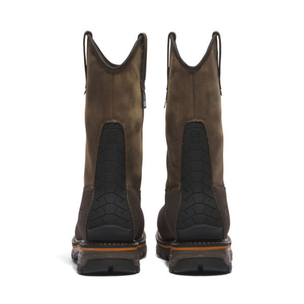 Timberland PRO® True Grit Men's Pull-On Waterproof Composite Toe Safety Boot TB0A5U6Y214 - Brown