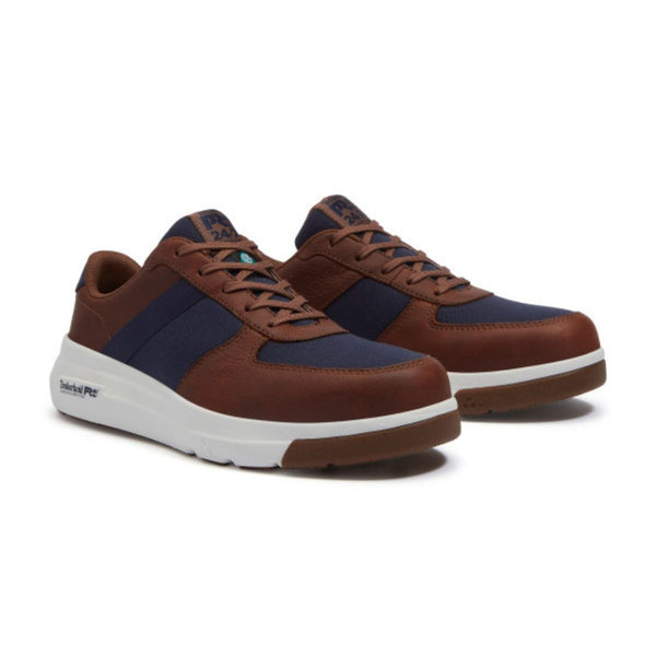 Timberland PRO Bridgeport TB0A417GEDU Men's Athletic Composite Toe Work Shoe - Brown/Navy