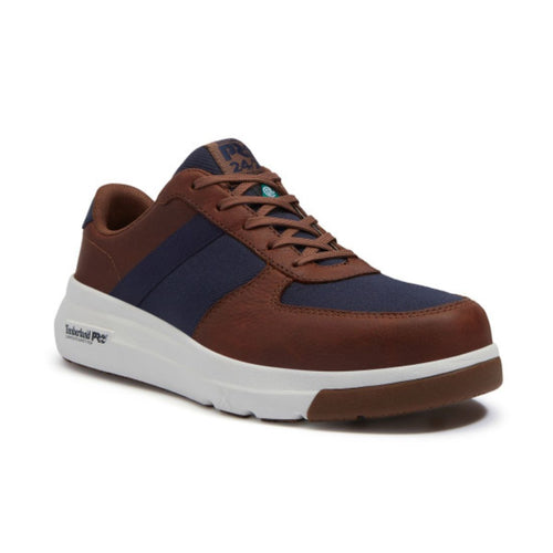 Timberland PRO Bridgeport TB0A417GEDU Men's Athletic Composite Toe Work Shoe - Brown/Navy