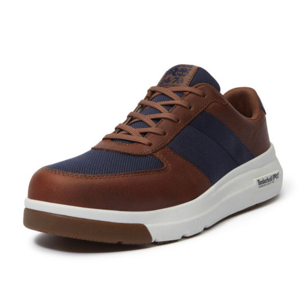 Timberland PRO Bridgeport TB0A417GEDU Men's Athletic Composite Toe Work Shoe - Brown/Navy
