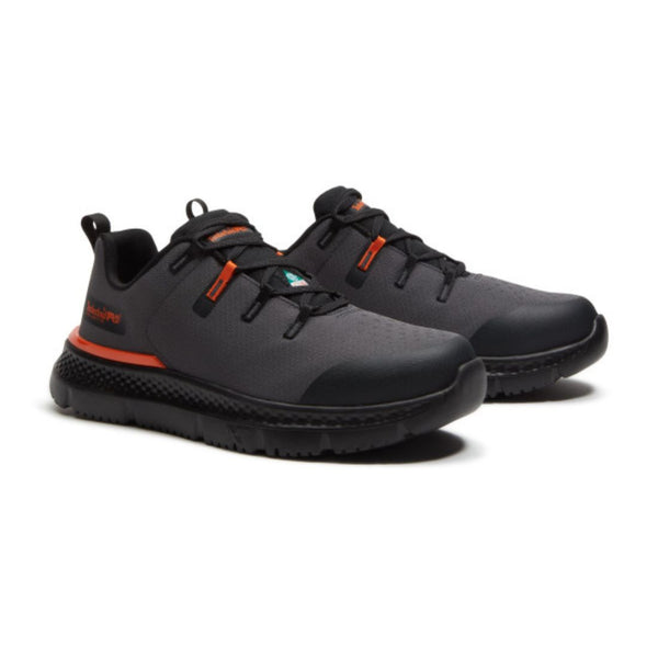 Timberland PRO Intercept TB0A44QYEEA Men's Athletic Steel Toe Work Shoe - Grey/Black/Orange
