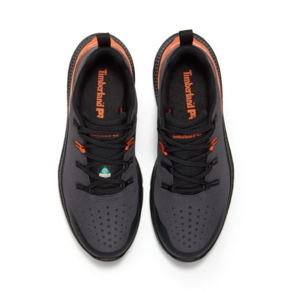 Timberland PRO Intercept TB0A44QYEEA Men's Athletic Steel Toe Work Shoe - Grey/Black/Orange