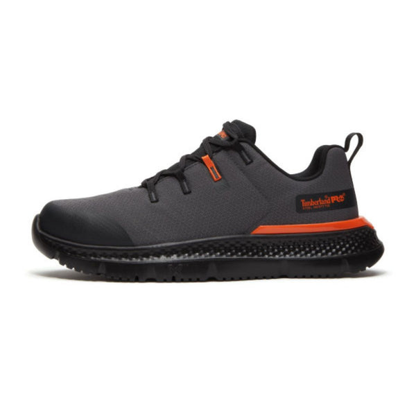 Timberland PRO Intercept TB0A44QYEEA Men's Athletic Steel Toe Work Shoe - Grey/Black/Orange