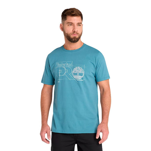 Timberland PRO® Men's Short-Sleeve Innovation Pro Blueprint Work T-Shirt - Bluestone