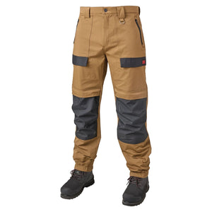 Tough Duck Men's Comfort Fit Flex Work Jogger Pants WP14 - Oak