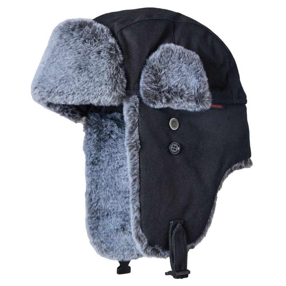 Tough Duck Men's Duck Aviator Winter Hat WA66 - Black