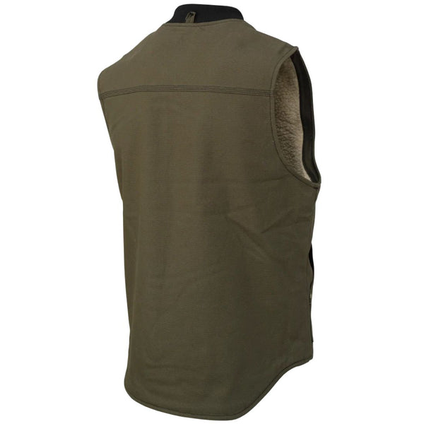 Tough Duck Men's Sherpa Lined Duck Vest WV06 - Olive