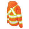 Tough Duck Women's Hi Vis Insulated Flex Safety Work Jacket SJ41 - ORANGE
