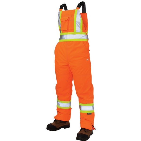 Tough Duck Women’s High Visibility Insulated Flex CSA Safety Bib Overalls SB07 Orange