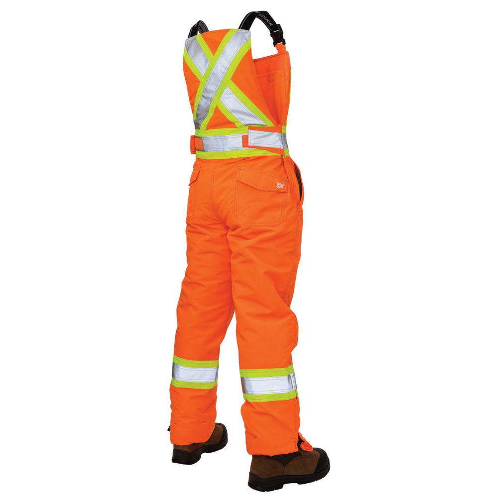 Tough Duck Women’s High Visibility Insulated Flex CSA Safety Bib Overalls SB07 Orange