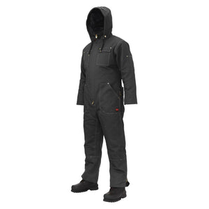 Tough Duck Men's Heavyweight Insulated Hooded Duck Work Coverall WC01 - Black