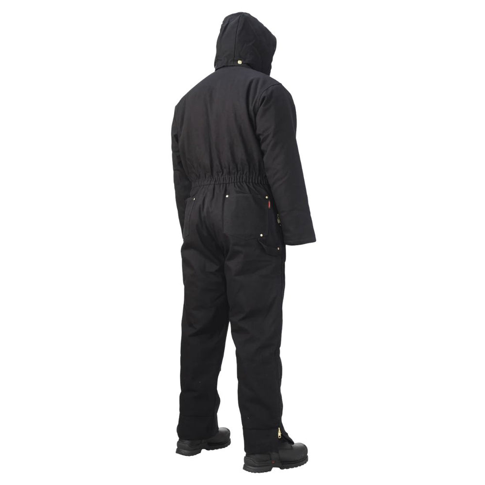 Tough Duck Men's Heavyweight Insulated Hooded Duck Work Coverall WC01 - Black