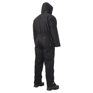 Tough Duck Men's Heavyweight Insulated Hooded Duck Work Coverall WC01 - Black